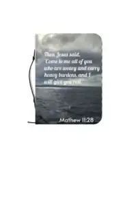 Inspirational Bible Cover - Ocean Design, Gift for Christians, Religious