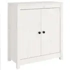 Sideboard White 70X35x80 Cm Solid Wood Pine pine wood Sideboards & Buffets