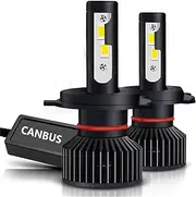 LED Headlight Bulbs, 6000K White Super Bright Led Lights,IP68 Headlights Conversion Kit LED Headlamp High and Low Beam LED Light Bulbs for Cars,9012