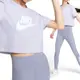 Nike AS W NSW TEE ESSNTL CRP ICN FT 女 紫 休閒 運動 短袖 BV6176-015