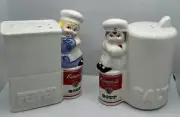 Vintage 1996 Campbell’s Soup Company Kids Ceramic Salt & Pepper Shaker Ceramic
