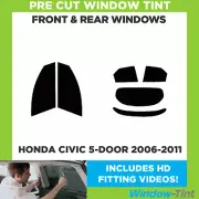 For Honda Civic 5-door Hatchback 2006-11 Full Pre Cut Window Tint Kit Film Film