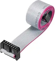 XYWHPGV IDC Wire Flat Cable FC/FC Connector A-type 14Pins 2.54mm Pitch 50cm Length Gray(d6ac4 5af1a 3ab37 7ac65 3c3df a2578
