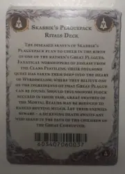 Skabbik's Plaguepack Warhammer Underworlds Cards Deck Rivals