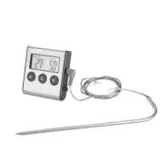 Digital Thermometer W longer Stainless Probe and Alarm Home Brew Beer Cider Soda