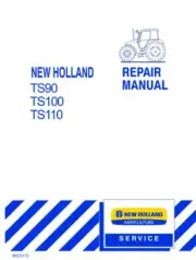 New Holland TS90, TS100, TS110 Tractor Service Manual Repair Shop Book