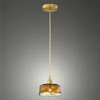 在飛比找momo購物網優惠-【Honey Comb】工業風手工干邑色電鍍玻璃吊燈(F50