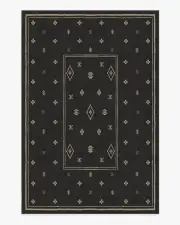 185' x 275' | Machine Washable Runner Rug | Kid & Pet Friendly | Indoor Rug | Alma Soft Black Rug | Ruggable