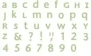 Quickutz FRANKIE Alphabet Lowercase 2" x 2" Cutting Dies 1" Letters