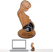 Generic Wooden Sonogram Frame, Ultrasound Sonogram Picture Frame Stand, Pregnancy Announcement Ultrasound Frame Stand for Mother's Day