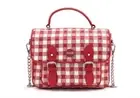RARE COKE Loungefly Stitch Shoppe Gingham Coca-Cola SODA Crossbody Bag Purse