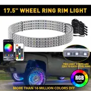 4x 15.5" RGB Wheel Ring LED Lights Light For Car Truck Rim Lights APP Bluetooth (for: Porsche)