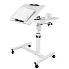NEW Overbed Table Adjustable Medical Care Mobile Laptop Desk Stand Work Dining