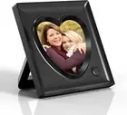 KWANWA Picture Frame Personalized Voice 20S Recordable, 3.9X3.9 Love Heart Shape