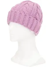 [Fella Hamilton] Cable Knit Beanie in Purple