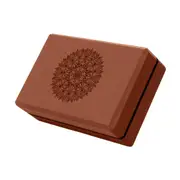 High-Density EVA Foam Yoga Block for Stretching (Brown)