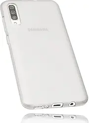 [mumbi] Mobile Phone Case Compatible with Samsung Galaxy A70 Transparent White