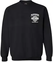 [HARLEY-DAVIDSON] Men's Shady Biker Skull Fleece Pullover Sweatshirt, Black
