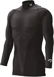 [Callaway] C22935100 Men's Long Sleeve High Neck Inner (Sweat Absorbent, Quick Drying, Stretch, UV Protection), Golf Compression