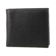 Pierre Cardin Italian Leather Tri-Fold Men's Wallet in Black