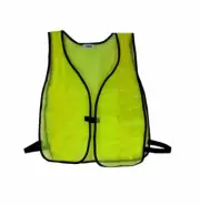 Lime Green Vest Safety Vest One Size Fits All Mesh CH Hanson 55110 TF