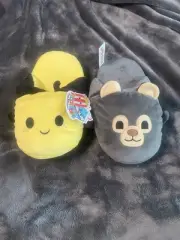 NWT Inseparables Plush Slippers Bear And Bee