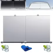 Automatic Retractable Car Sunshade, Automatic Retractable Sunshade, Retractable Sun Shade for Car, Auto Retractable Roller Sun Shade for Car Window - Block Glare and Heat (2 Set)