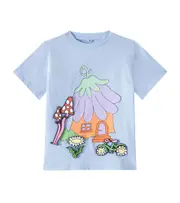 [Stella McCartney Kids] Stella McCartney Kids Cotton jersey T-shirt Y 4 blue