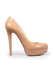 Beige Patent Bianca Heels