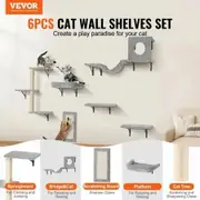 Wall Mounted Cat Shelves Tree with Jump Boards Hammock Sofa Grip Set of 6