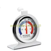 Useful Temperature Refrigerator Freezer Dial Type Thermometer Stainless Steel AU