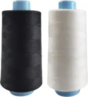 2 Spools Polyester 3000 Yards Sewing Thread Spools, 40/2 Thread for Sewing Machi