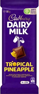 Tropical Pineapple Chocolate Bar, 180g