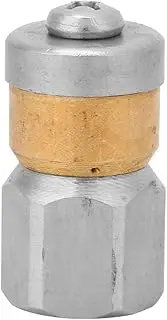 Stainless Steel Pressure Sewer Cleaning Pipe Drain Washing Nozzle 1/4BSP Female, Jetting Nozzle, Sewer Jetter, Drain Cleaner