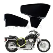 Gloss Black Battery Side Covers Fit Honda VT 600 C CD Shadow VLX Deluxe 1999-200