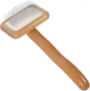 Toddmomy Grooming Brush for Cats Dogs Self Cleaning Slicker Brush Deshedding Tool Natural Comfortable Handle