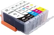 Suprciolor Compatible 670xl 671xl Ink Cartridges, PGI-670 XL Cli-671 XL Ink Replacement for PIXMA MG5760 MG5765 MG6860 MG5766 MG6865 MG7760 MG7765 MG7766 TS5060 TS6060 TS8060 TS9060 Printer(5-Pack)