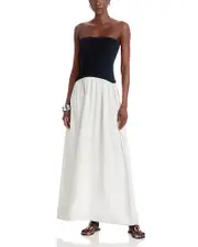 Solid & Striped Strapless Soglio Dress