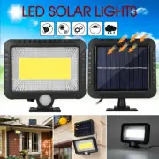 New 100Led Solar Sensor Lights Light Motion Detection Security Garden Flood Lamp