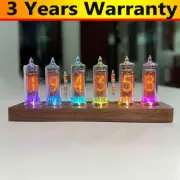 IN16 Black Walnut Glow Tube Clock Nixie Clock Support APP Control for USSR IN-16