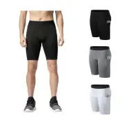 Men Compression Shorts w/Pocket Running Workout FitnessShorts Athletic Underwear
