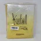 KOUFALL Yellow White Ombre Faux Linen Sheer Curtain Panels 42" X 45" 2 Pack NWT