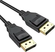 URELEGAN 8K DisplayPort Cable 1.4, VESA Certified DP to DP Cable 6ft (8K@60Hz, 4K@120Hz, 2K@144Hz, 1080P@240Hz) Ultra High Speed DisplayPort Cord Support Resolution for Laptop PC TV Gaming Monitor
