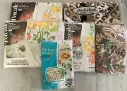 NEW Vintage percale meadowbrook full fitted sheet set pillowcases mid century