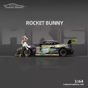 Aurora 1:64 Model Car Toyota 86 Rocket Bunny Alloy Vehicle Display -HKS Coating