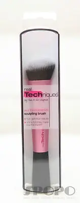 Real Techniques Sam & Nic Chapman Sculpting Kabuki Brush #1432 100% Authentic