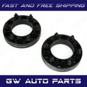 2 Black 1.5" HUB CENTRIC WHEEL SPACER 5X5.5/5x139.7 CB77.8mm 9/16" RAM 1500