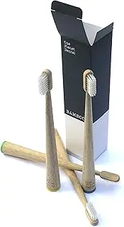 Stand up Biodegradable bamboo toothbrush|Hard wearing soft/medium Castor oil plant based bristles| all Natural Plastic free toothbrush