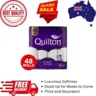 48x Quilton Toilet Paper Tissue Rolls Bathroom 180 Sheets 3-Ply VALUE PACK AU