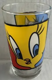 Looney Tunes Tweety Bird Sylvester Juice Glass 4.5" New 1994 Warner Brothers